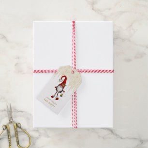 Étiquettes-cadeau Gnome de Noël, Joyeux Noël Tags cadeaux