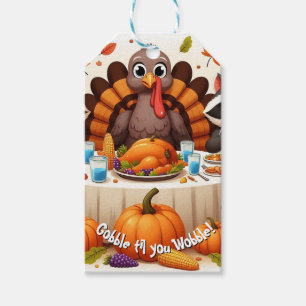 Étiquettes-cadeau Gobble jusqu'à ce que nous tourbillons