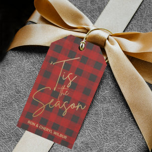 Étiquettes-cadeau Gold Tis