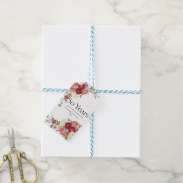 Étiquettes-cadeau "Golden Memories : Celebrating 50 Years of Love"