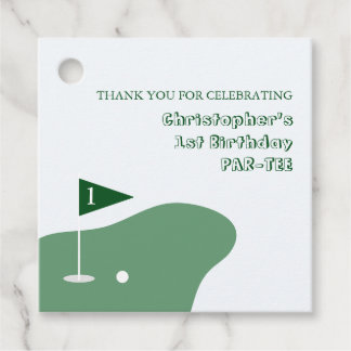 Étiquettes Cadeau Golf Boy 1st Birthday