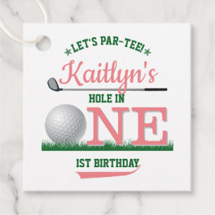 Étiquettes Cadeau Golf PAR-TEE 1er anniversaire