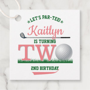 Étiquettes Cadeau Golf PAR-TEE 2e anniversaire