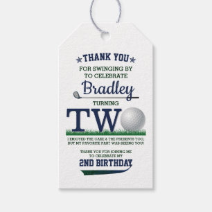 Étiquettes-cadeau Golf PAR-TEE 2e anniversaire