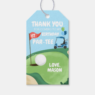 Étiquettes-cadeau Golf Par Tee Hole Golf Boy Anniversaire Merci