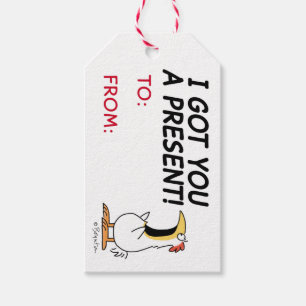 Étiquettes-cadeau GOT YOU A PRESENT SHOUTING CHICKEN Sandra Boynton
