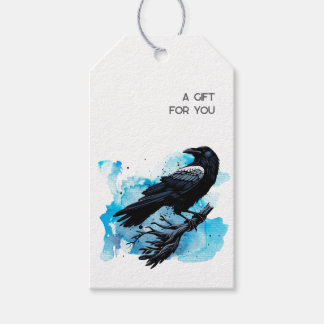 Étiquettes-cadeau Goth Raven Dark Aesthetic