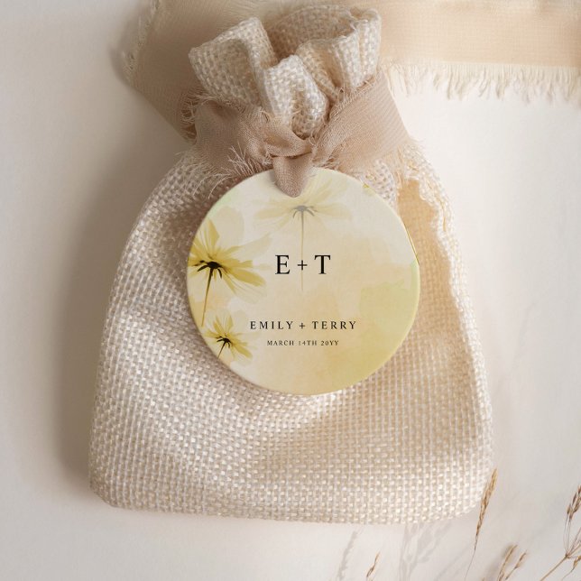 Étiquettes Cadeau Grace de l'heure d'or et Merci de Mariage Monogram (Créateur téléchargé)