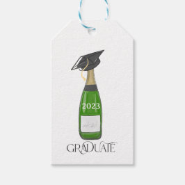Étiquettes-cadeau Graduate Graduate Casquette Champagne sur mesure
