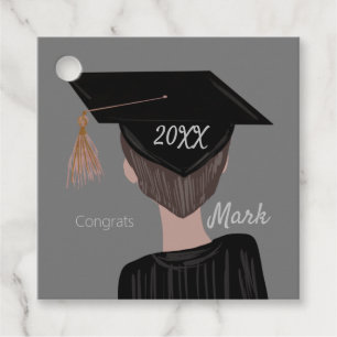 Étiquettes Cadeau Graduation College High School Graduate Guy
