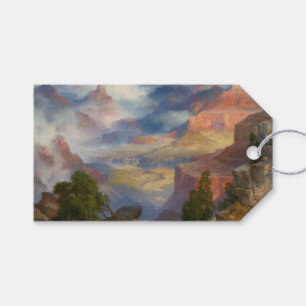 Étiquettes-cadeau Grand Canyon à Mist (par Thomas Moran)