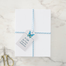 Étiquettes-cadeau Graphique des couleurs personnalisées des papillon