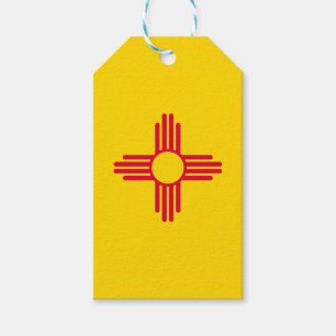 Étiquettes-cadeau Graphique Drapeau de l'état du Nouveau-Mexique dy