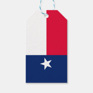 Étiquettes-cadeau Graphique dynamique de drapeau d'état du Texas su