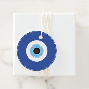 Étiquettes Cadeau Grec Mal Eye Bleu