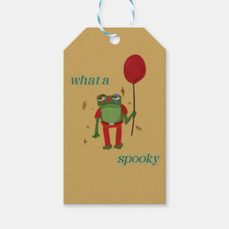 Étiquettes-cadeau grenouille hallowen