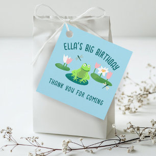 Étiquettes Cadeau Grenouilles et nénuphars Cadeau d'anniversaire pou