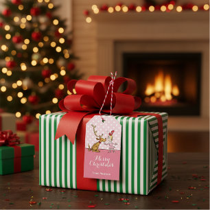Étiquettes-cadeau Grinch Max & Cindy Lou Who