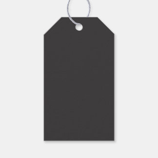 Étiquettes-cadeau Gris foncé uni