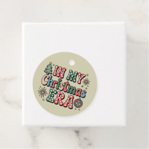 Étiquettes Cadeau Groovy Dans Mon Ère De Noël Drôle Professeur