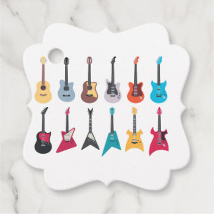 Étiquettes Cadeau Guitare électrique