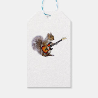 Étiquettes-cadeau Guitare Lover | Écureuil Jouant de la guitare
