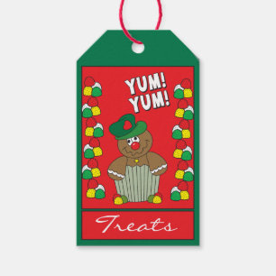 Étiquettes-cadeau Gum Drop Gingerbread Homme