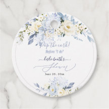 H2 Hydrangea Bleu Roses Crème Baptême de Mariée