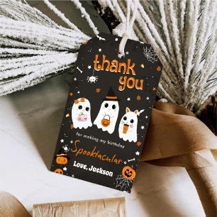 Étiquettes-cadeau Halloween Cute Ghost 1er Anniversaire Spooktaculai