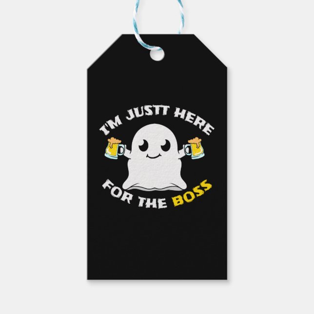 Étiquettes-cadeau Halloween de la bière Boos (Devant)