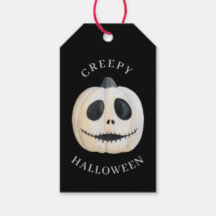 Étiquettes-cadeau Halloween Déplaisant gothique Jack-o'-lantern Citr