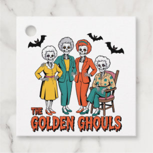 Étiquettes Cadeau Halloween des filles des Gouls d'or