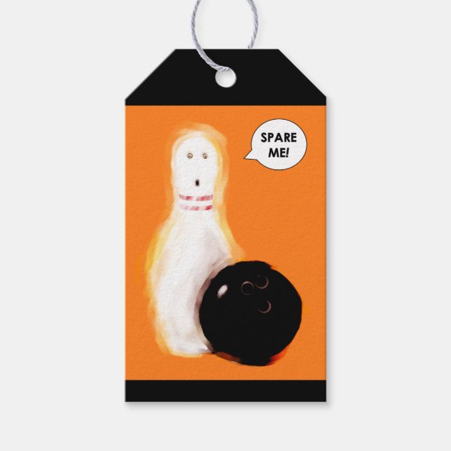 Étiquettes-cadeau Halloween drôle (Devant)