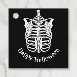 Étiquettes Cadeau Halloween Éffrayant effrayant Skeleton Party Favor