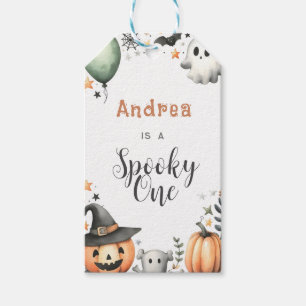 Étiquettes-cadeau Halloween Éffrayant premier