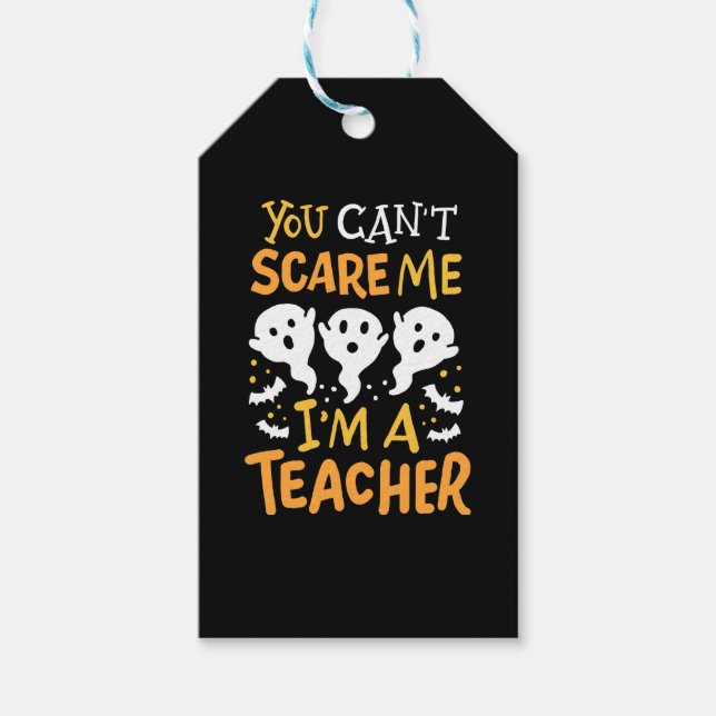Étiquettes-cadeau Halloween enseignant (Devant)