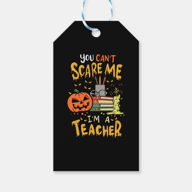 Étiquettes-cadeau Halloween enseignant (Devant)