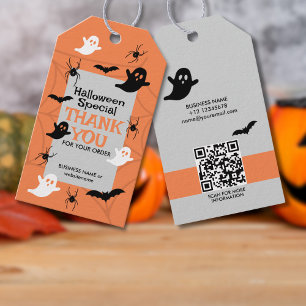 Étiquettes-cadeau Halloween Fantôme Ambiance Surnaturelle Merci
