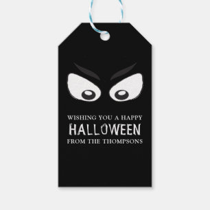 Étiquettes-cadeau Halloween Fantôme Effrayant Yeux Fantaisistes Mign