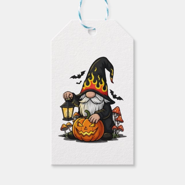 Étiquettes-cadeau Halloween Gnome Gift Tag (Devant)