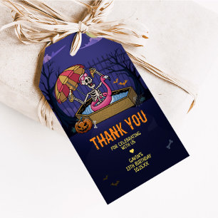 Étiquettes-cadeau Halloween Pool Summerween Anniversaire Favoriser T