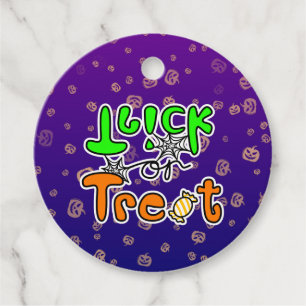 Étiquettes Cadeau Halloween Trick ou Treat