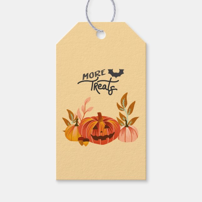 Étiquettes-cadeau Halloween Vibes (Devant)
