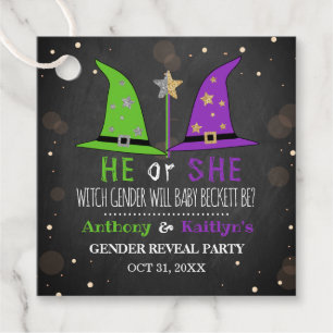 Étiquettes Cadeau Halloween Witch Genre Revela Party