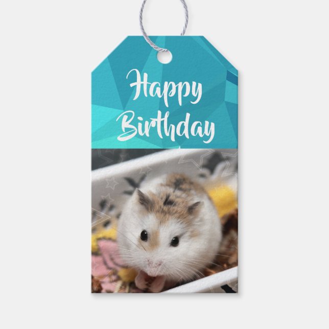 Étiquettes-cadeau Hammyville - Cute Hamster (Devant)