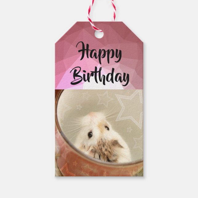 Étiquettes-cadeau Hammyville - Cute Hamster (Devant)