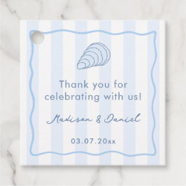 Étiquettes Cadeau Hand Drawn Oyster Roast Couples Bridal Shower