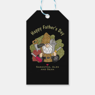 Étiquettes-cadeau Handyman Garden Gnome customisé et personnalisé