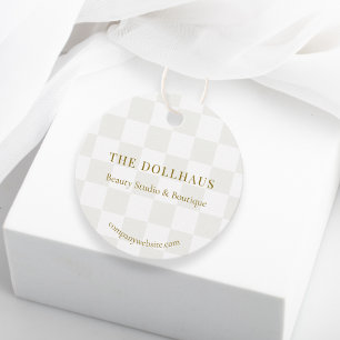 Étiquettes Cadeau Hang D'Emballage De Boutique Neutre Tan Tan