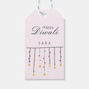 Étiquettes-cadeau Happy Diwali moderne personnalisable